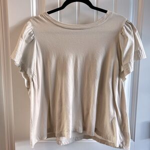 Old Navy XL Beige Mixed Fabric Shirt